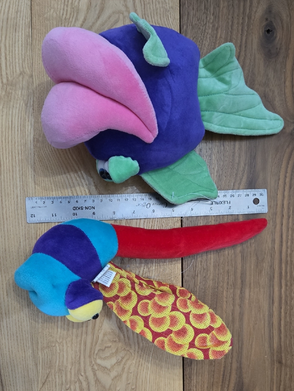 Plush Colorful Dragonfly And FishToy - Multicolor